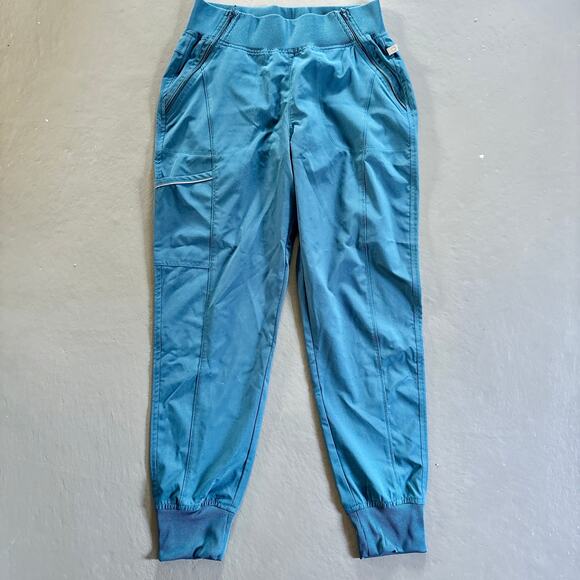 Lot of 3 Jogger Scrub Pants Navy & Teal Small/Small Short - Picture 13 of 16